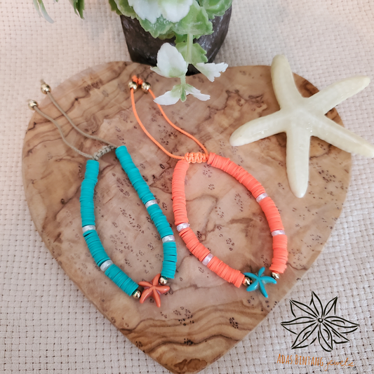 Orange Disc Bracelet Beach Collection