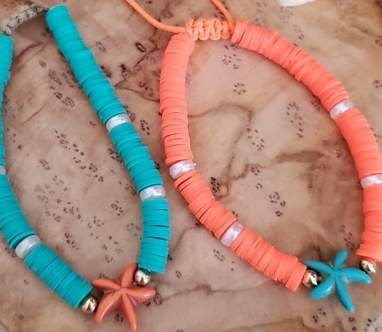 Orange Disc Bracelet Beach Collection
